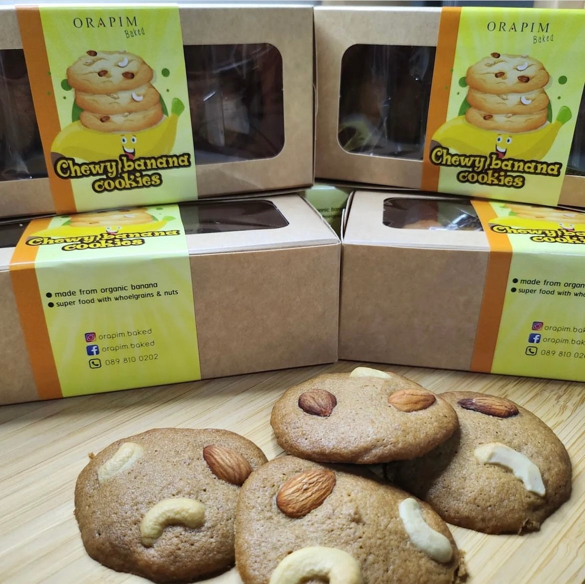Chewy Banana Cookies