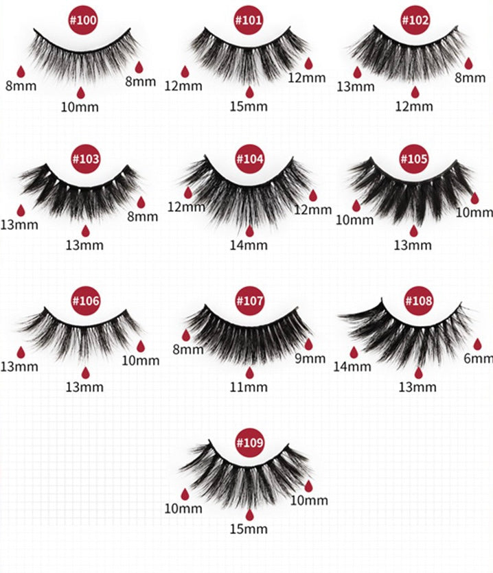 Fake lashes for stage