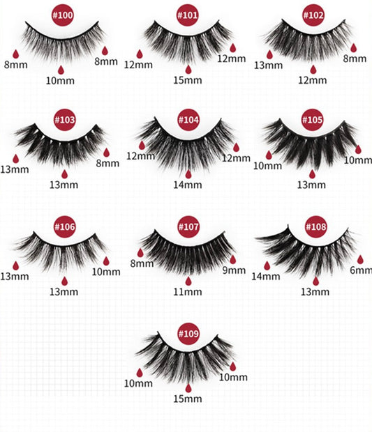Fake lashes for stage