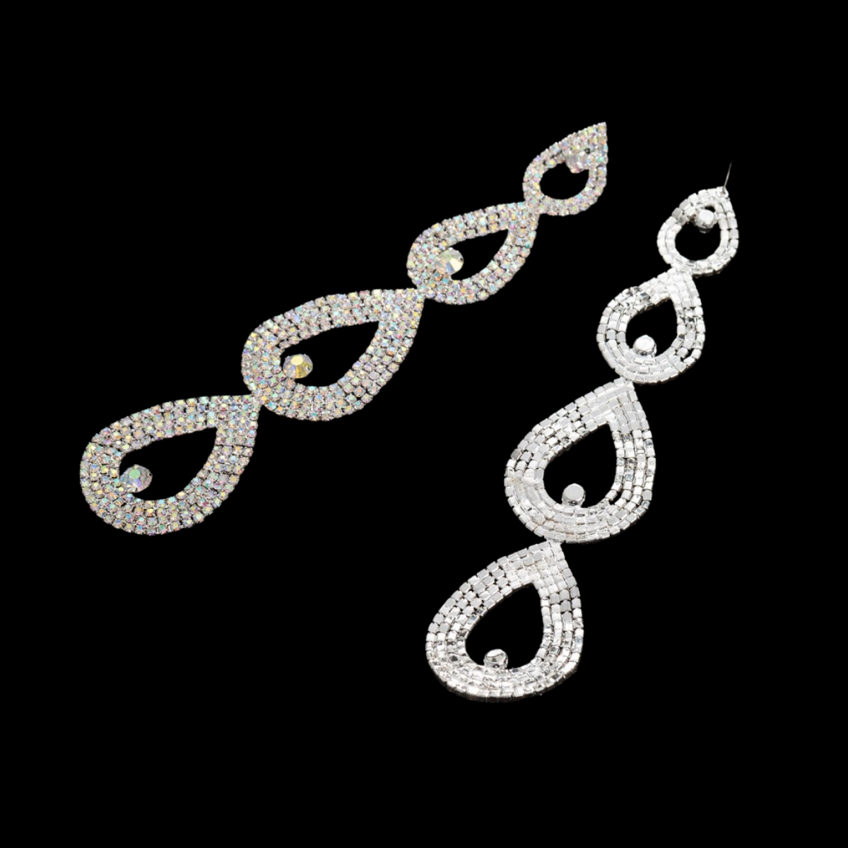 AB rhinestones earring