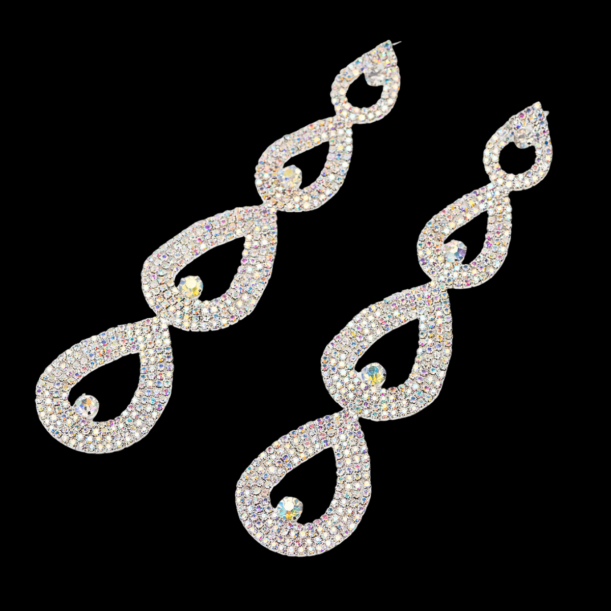 AB rhinestones earring