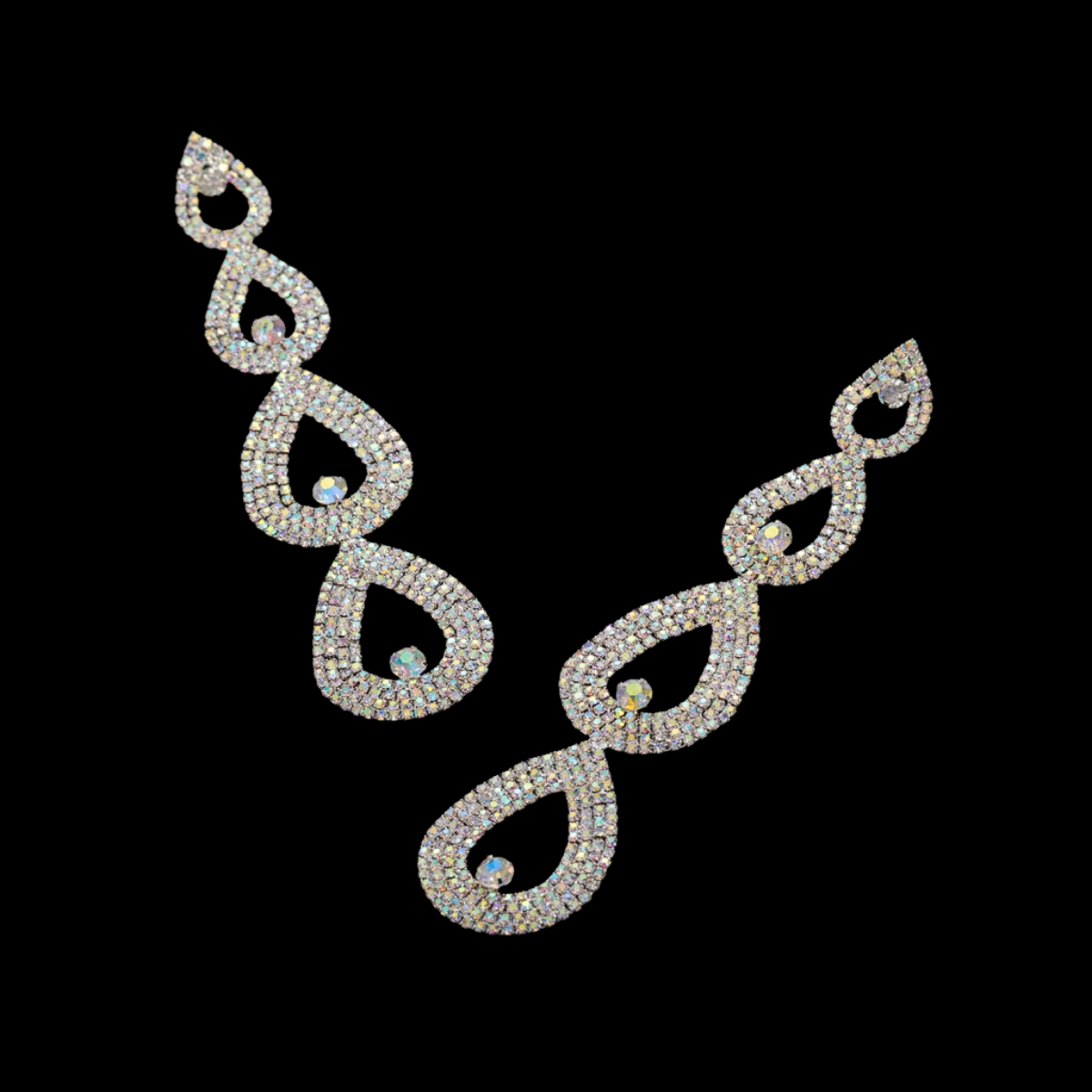 AB rhinestones earring