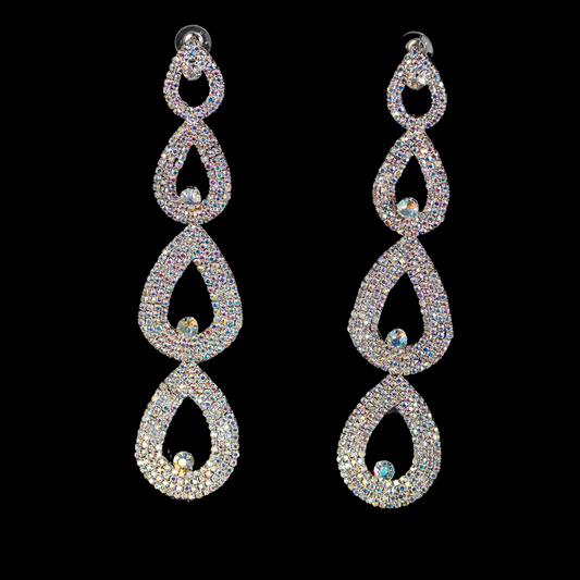 AB rhinestones earring
